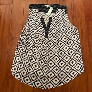 Skies are Blue split neck top